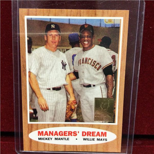 Mickey Mantle & Willie Mays Baseball Card