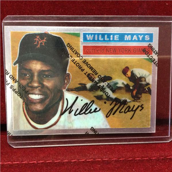 Willie Mays Autographed Baseball Card