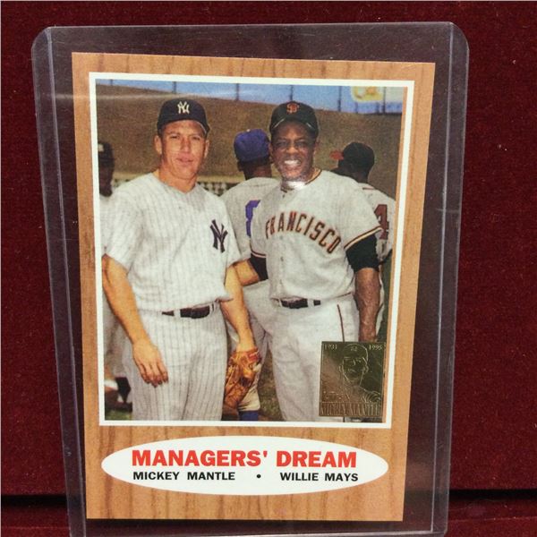 Mickey Mantle/Willie Mays Baseball Card