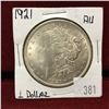 Image 1 : 1921 US Morgan Silver Dollar