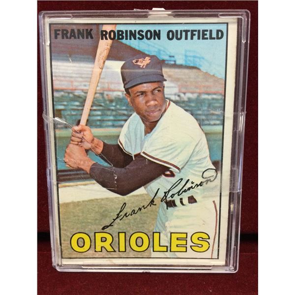 Frank Robinson Autographed Baseball Card