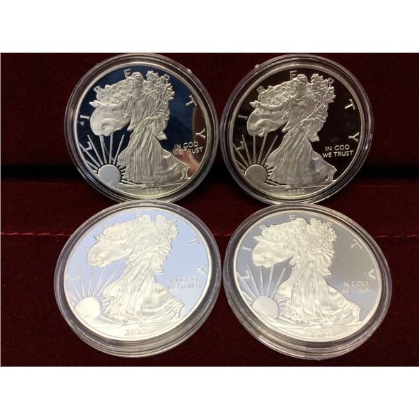 4 1 oz .999 Proof Silver Coins