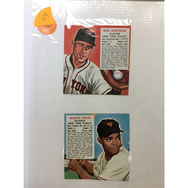 2 Redman Chewing Tobacco Baseball Cards