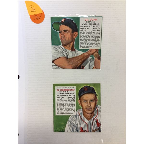 2 Redman Chewing Tobacco Baseball Cards