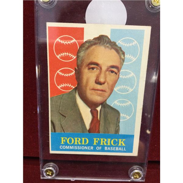 Ford Frick Commisioner of Baseball Card