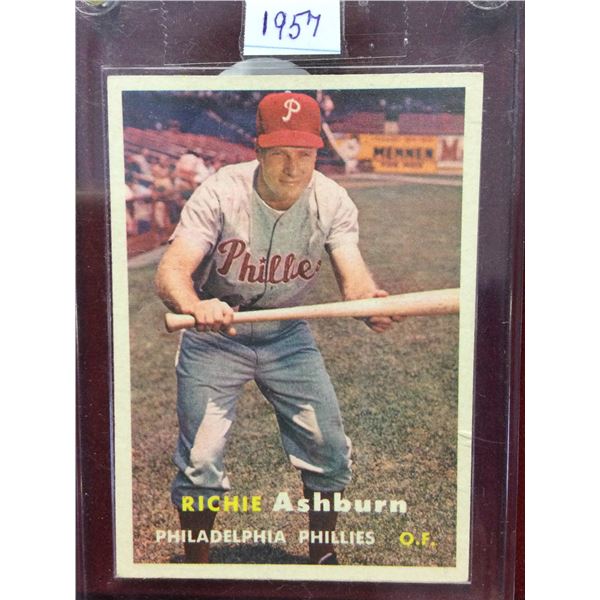 1957 Richie Ashburn Baseball Card