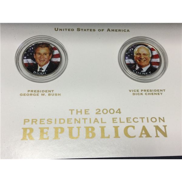 2004 Presidential Republican Election Coins