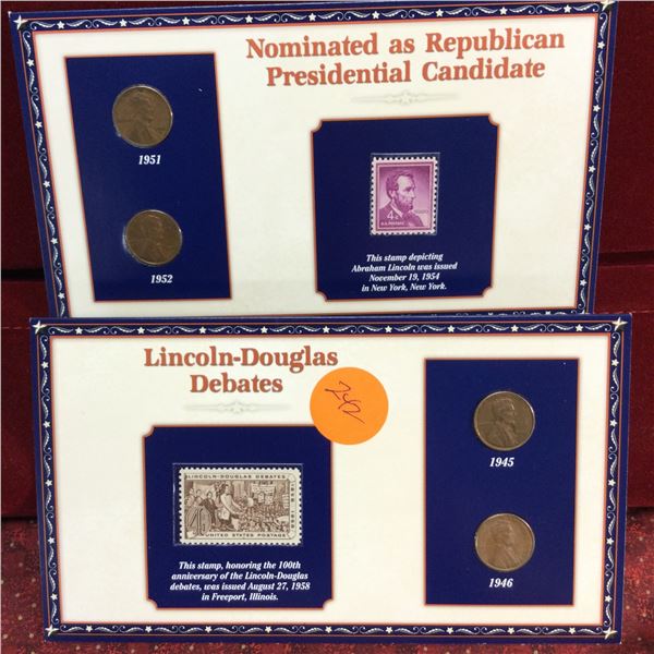 Lincoln Coin & Stamp Sets