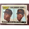 Image 1 : 1965 Rookie Star 9 Morgan/Jackson Card