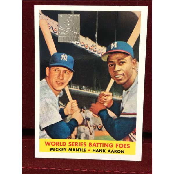 World Series Batting Foes Baseball Card