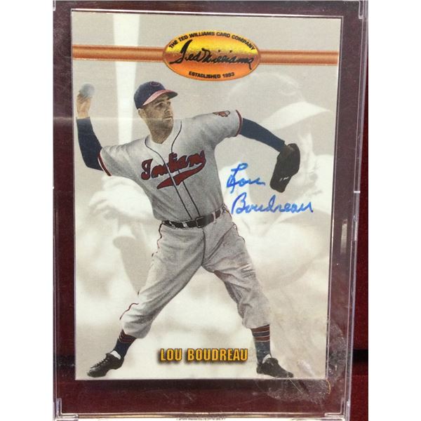 Lou Boudreaus Baseball Card