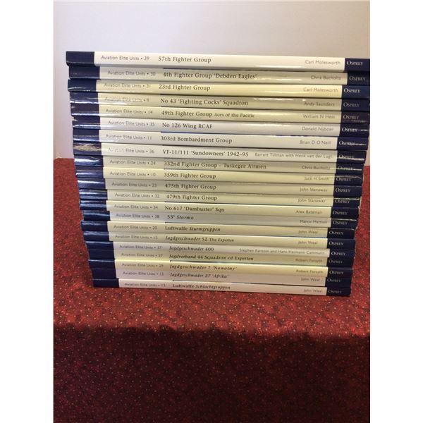 Approximately 21 WW2 Fighter Aircraft Books