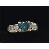 Image 1 : Breathtaking Genuine 2.5ct Blue Diamond, 18kt Gold Ring