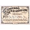 Image 1 : Chicago & St. Louis Line Railroad Pass [154766]