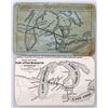 Image 2 : Flint & Pere Marquette Railroad Annual Pass Pair w/ Maps on Reverse [154187]
