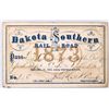 Image 1 : Dakota Southern Railroad Annual Pass [155785]