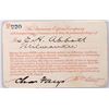 Image 2 : American Express Company Pass Signed by Charles Fargo [154181]