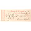 Image 1 : Rare Bodie Check for Boone & Wright, General Mercandise [164516]