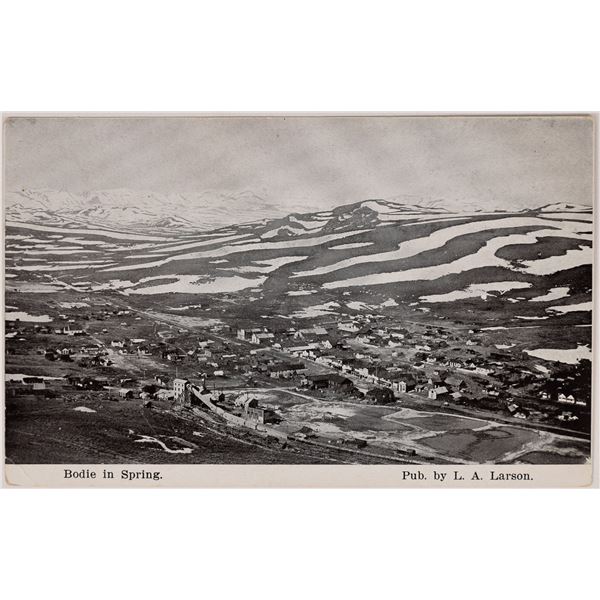 Bird's-eye View Printed Photo Postcard of Bodie by LA Larson [164060]