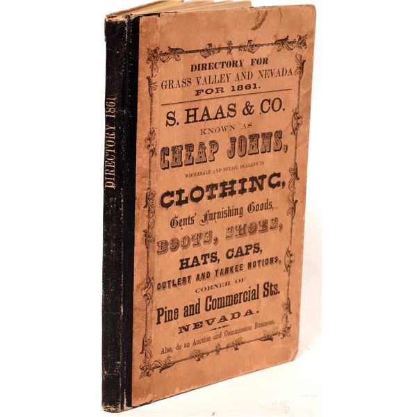 Directory of the City of Nevada and Grass Valley, 1861 [163207]