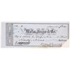 Image 1 : Wells Fargo Nevada Territory Check Signed by Orion Clemens [164476]