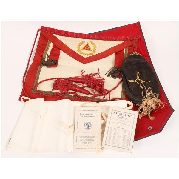 Free and Accepted Mason's Aprons from Atlas Lodge #125 Westfield, New Jersey [161839]