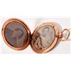 Image 1 : Gold-Plated Locket w/ Tintypes incl. Man with Pistol [163800]