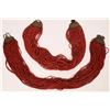 Image 1 : Naga Heavy Red Multi-Strand Bead Necklaces (Lot of 2) [156901]