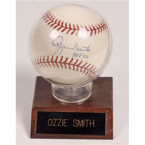 Ozzie Smith Autographed Baseball [161723]