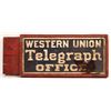 Image 1 : Western Union Telegraph Office Wood Sign [161867]