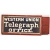 Image 2 : Western Union Telegraph Office Wood Sign [161867]