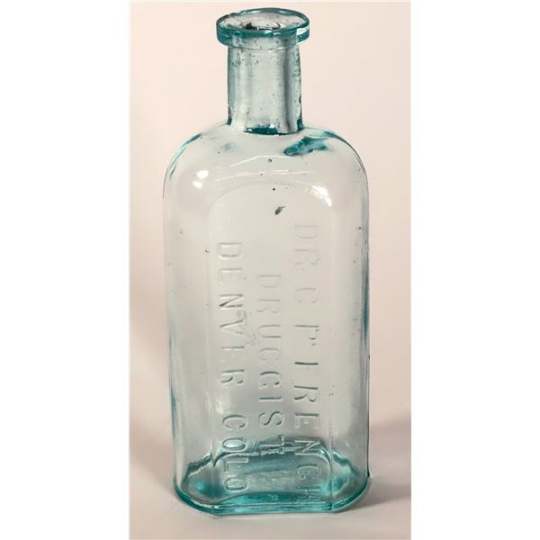 Rare Denver Aqua Medicine Bottle, Dr. C P French [162702]