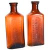 Image 1 : Two Small Amber Davis Druggist Bottles, Colorado [162723]