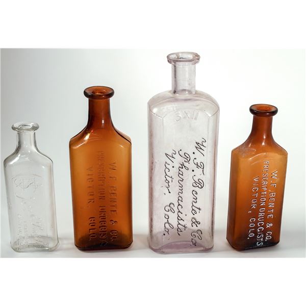 Four Victor, Colorado Druggist Bottles [162729]