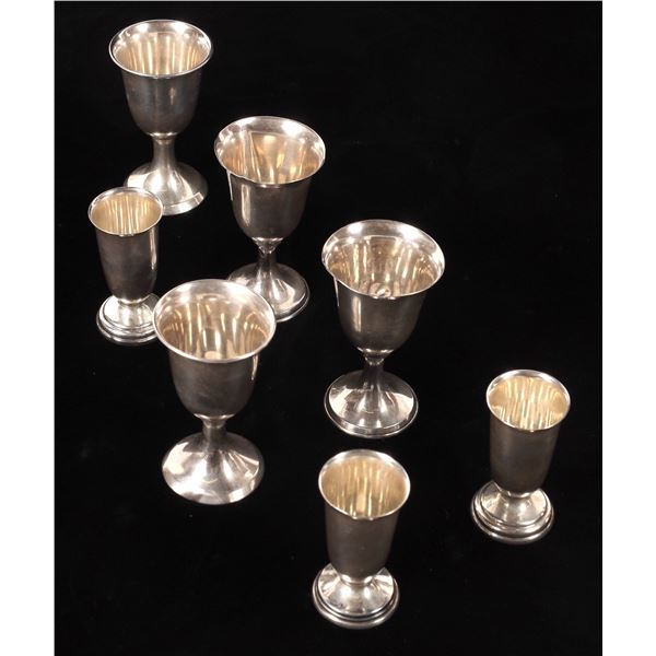 Sterling Silver Shot Glasses, 7 [163282]