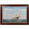 Image 1 : Ship Oil Painting by John Ambrose [163414]