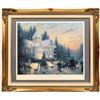 Image 3 : Thomas Kinkade, Placerville in the Snow at Christmas Framed Prints (2) [139957]
