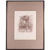Image 1 : Crouching Man Lithograph by E J Gold [161535]