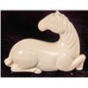 Image 2 : White Enameled Chinese Recumbent Horse [124878]