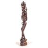 Image 1 : Carved Wood Asian Lady Carrying a Baby [161357]
