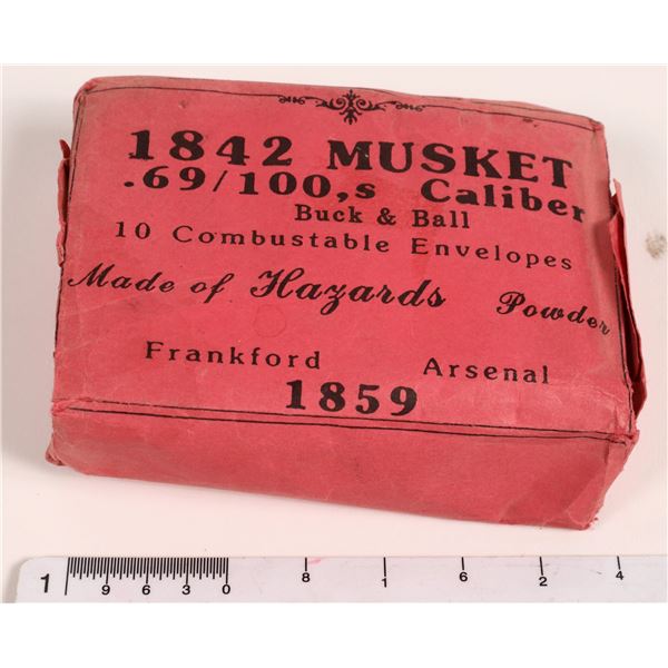 .69 Caliber Buck & Ball Ammunition for the Model 1842 Civil War Musket  [161850]