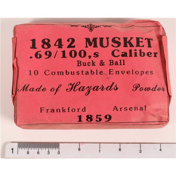 .69 Caliber Buck & Ball Ammunition for the Model 1842 Musket, Civil War  [161849]