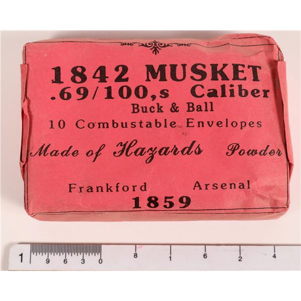 69 Cal .69 Caliber Buck & Ball Ammunition for the Model 1842 Musket, Civil War ...