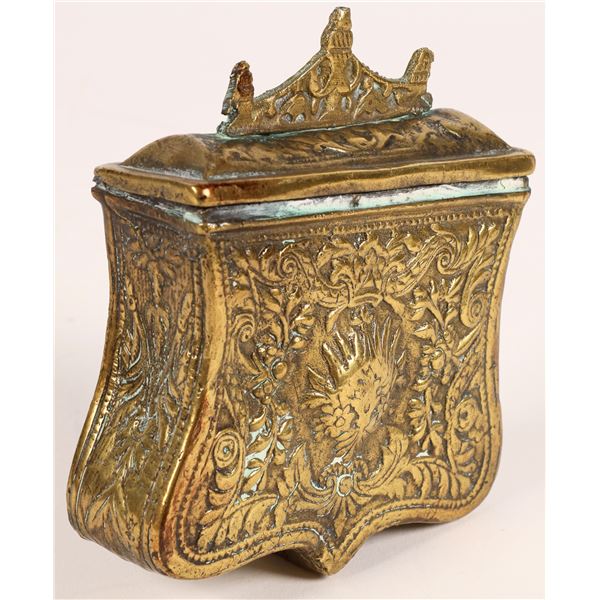 19th Century Brass Palaska Cartridge Box  [161257]