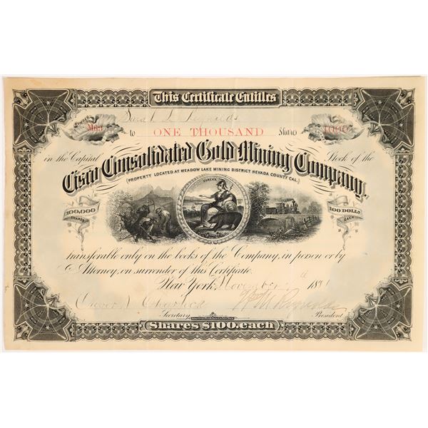 Cisco Consolidated Gold Mining Company Stock [161426]