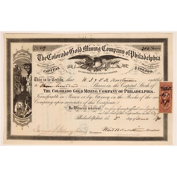 Colorado Gold Mining Company of Philadelphia Stock [161415]