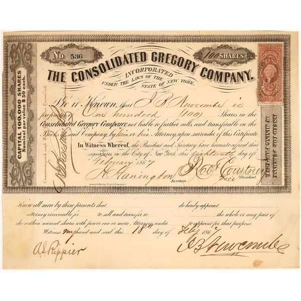 Consolidated Gregory Company Stock [161388]