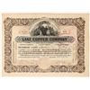 Image 1 : Lake Copper Company Stock Signed by William Paine [155780]