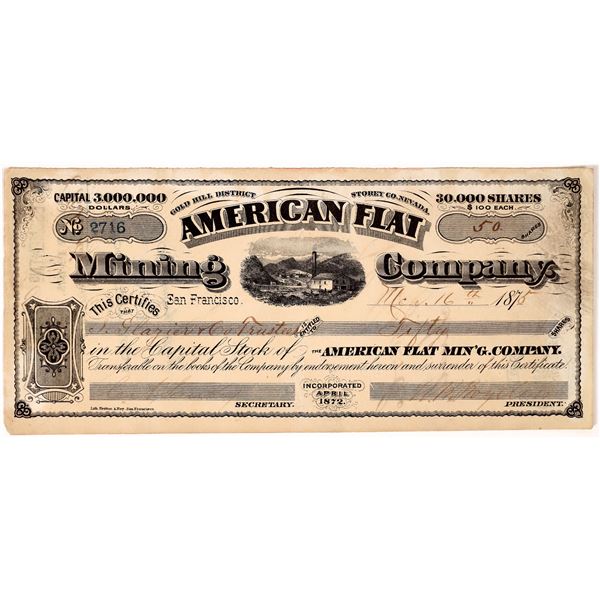 American Flat Mining Company Stock [163685]