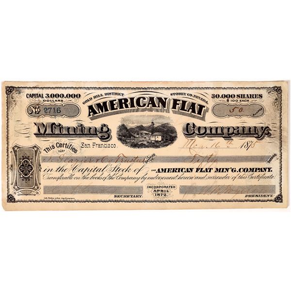 American Flat Mining Company Stock [163685]